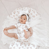 Baby Girls Butterfly Garden Zip Romper Bodysuit Floral