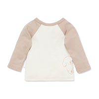 Baby Boys Bear Print Raglan Tee Brown Polar Bears