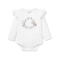 Barn Owl Print Onesie
