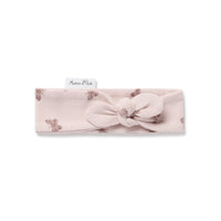 Baby Girls Ribbed Pink Butterfly Rib Headband