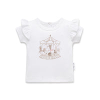 Carousel Print Flutter Tee