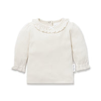 Ivory Pointelle LS Top