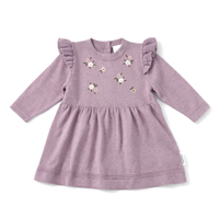Pink Embroidered Knit Dress