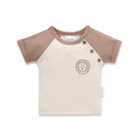 Lion Embroidered Raglan Tee