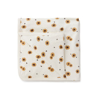 Baby Girls Floral Sunflower Baby Wrap Swaddle Blanket