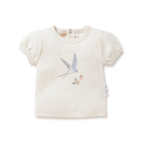Baby & Toddler Girls Bird Swallow Print Top Tee
