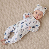 Snow Animals Zip Romper