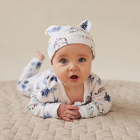 Snow Animals Zip Romper