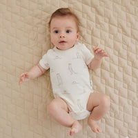 Baby Newborn Animal Ribbed Bodysuit Meerkat Rib AOP Onesie