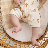 Baby Boys Little Lion Zip Romper Grosuit Safari Summer