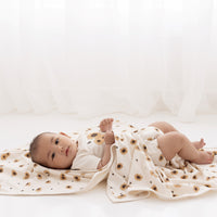 Baby Girls Floral Sunflower Baby Wrap Swaddle Blanket