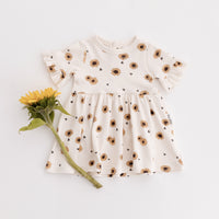 Baby & Toddler Girl Sunflower Skater Dress Party Natural