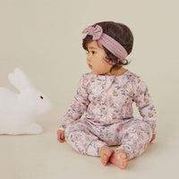 Baby Newborn Girls Pink Bunny Friends Zip Romper Zipsuit