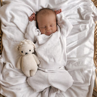 Baby Newborn Organic Heirloom Knit 4 Piece Gift Set - White