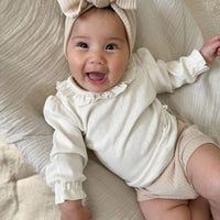 Ivory Pointelle LS Top