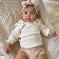 Ivory Pointelle LS Top