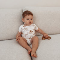 Baby Boys Animal Safari Savanna AOP Onesie Bodysuit