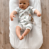 Snuggle Bug SS Zip Romper