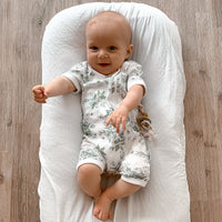 Snuggle Bug SS Zip Romper