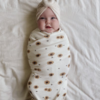 Baby Girls Floral Sunflower Baby Wrap Swaddle Blanket