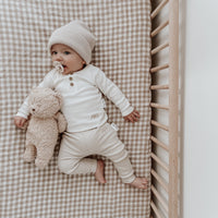 Girl & Boys Organic Cotton Natural Rib Henley Top