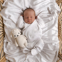 Baby Newborn Organic Heirloom Knit 4 Piece Gift Set - White