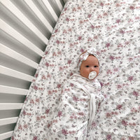 Daisy Floral Organic Cot Sheet