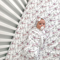 Daisy Floral Organic Cot Sheet