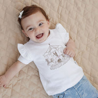 Carousel Print Flutter Tee
