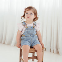 Light Denim Rainbow Overalls