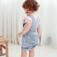 Light Denim Rainbow Overalls