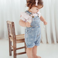Light Denim Rainbow Overalls