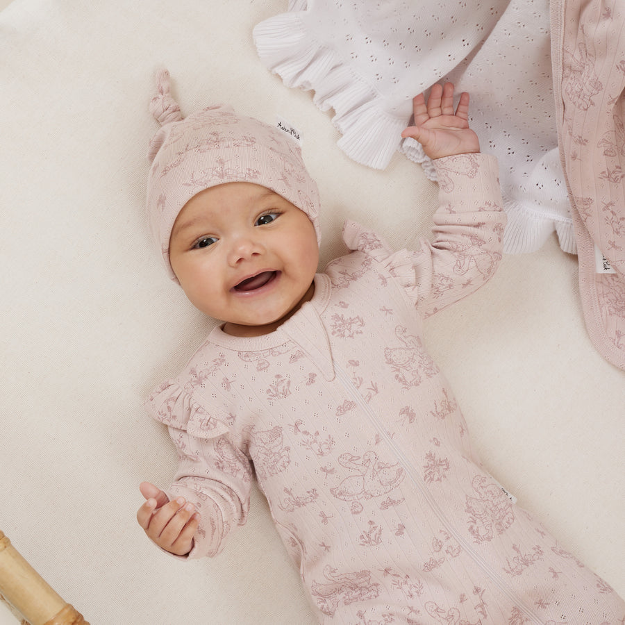 Baby Newborn White Ivory Ruffle Knit Blanket Wrap