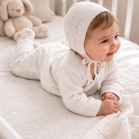 Heirloom Knit 4 Piece Gift Set - White