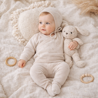 Heirloom Knit 4 Piece Gift Set - Taupe