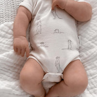Meerkat Rib AOP Onesie