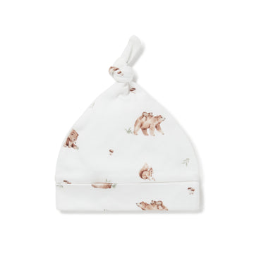 Newborn Baby Little Bear Knot Hat Beanie Head Cover