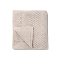 Oat Fleck Knit Heirloom Blanket