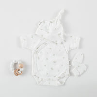 Little Leaf Baby Mittens Scratch Proof | Aster & Oak Organic