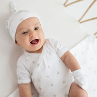 Little Leaf Baby Mittens Scratch Proof | Aster & Oak Organic