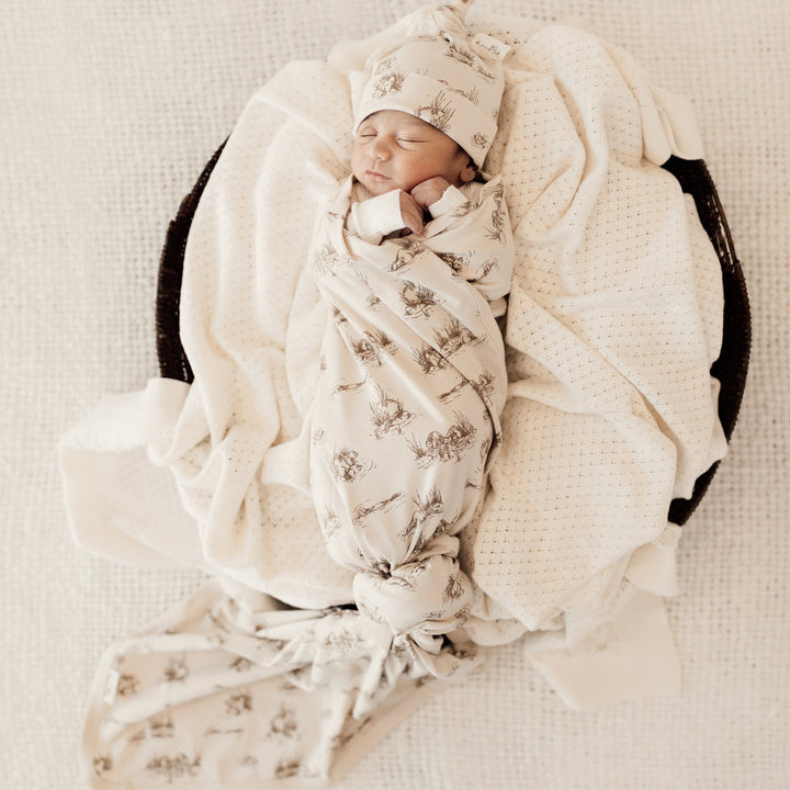 Aster & Oak Organic Baby Wraps & Swaddles | Cotton Australian Made Jersey Blanket Wraps