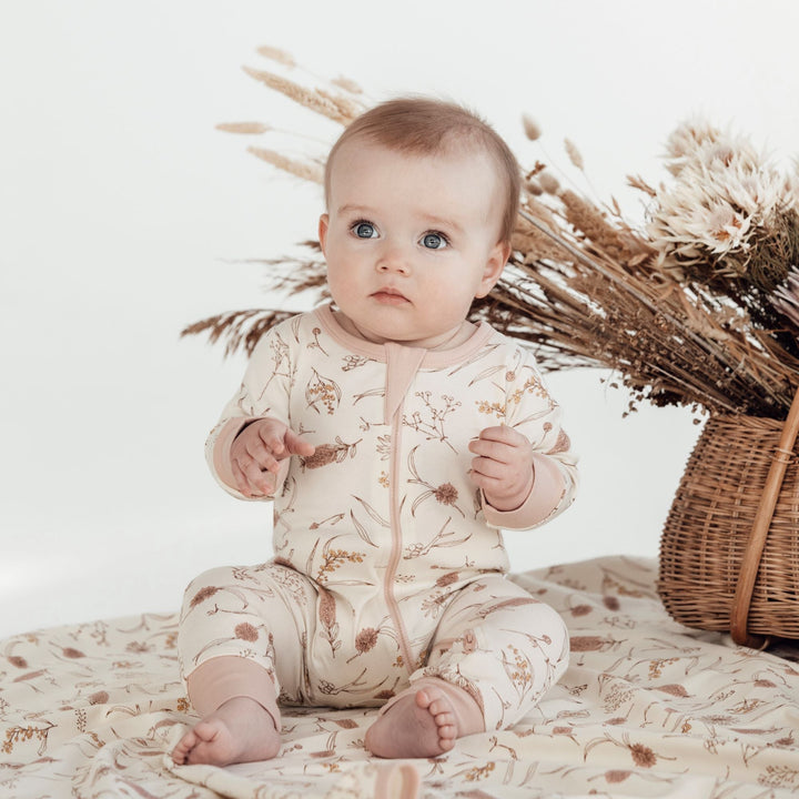 Aster & Oak Organic Essentials Cotton Essential Baby Rompers, Growsuits and Onesies Australian Designed
