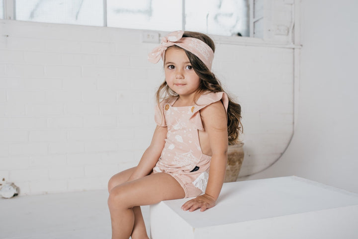 Organic Cotton Baby Girls Playsuits & Rompers | Aster & Oak Organic Baby & Kids Wear