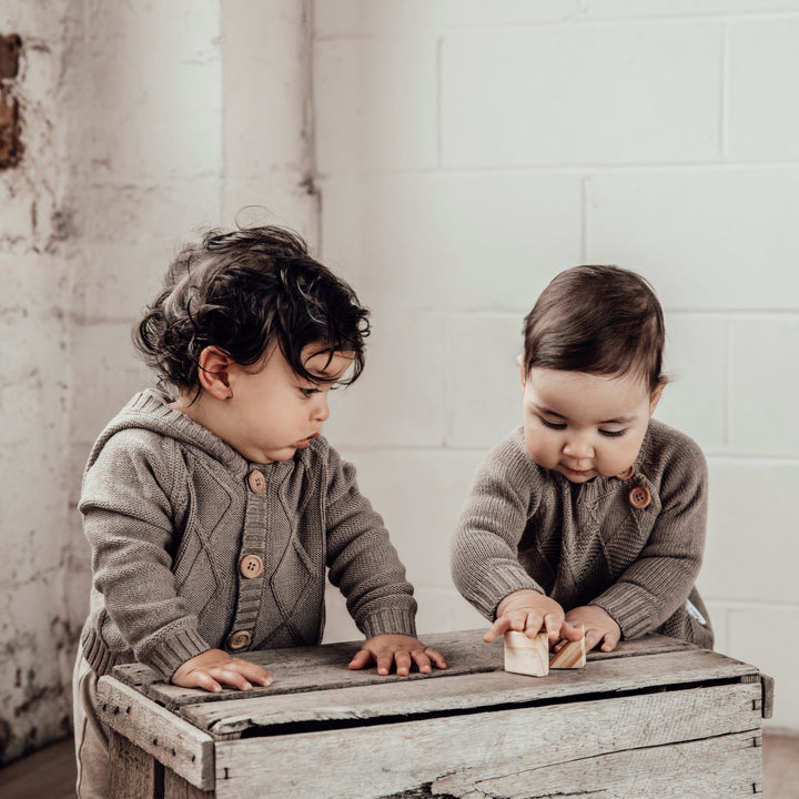 Aster & Oak 100% Organic Baby Knitwear Collection Knit Jumpers, Blankets, Rompers and more