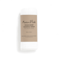 White Muslin Lace Baby Blanket