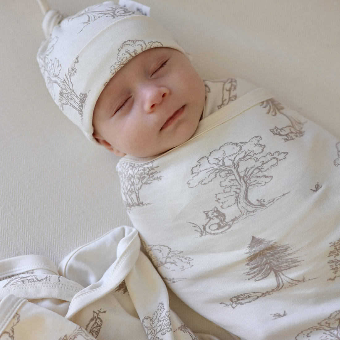 Baby Boys Unisex Natural Fox Woods Baby Wrap Swaddle