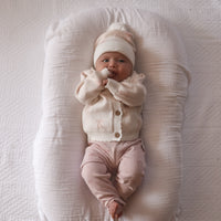 Coconut Bow Knit Cardigan