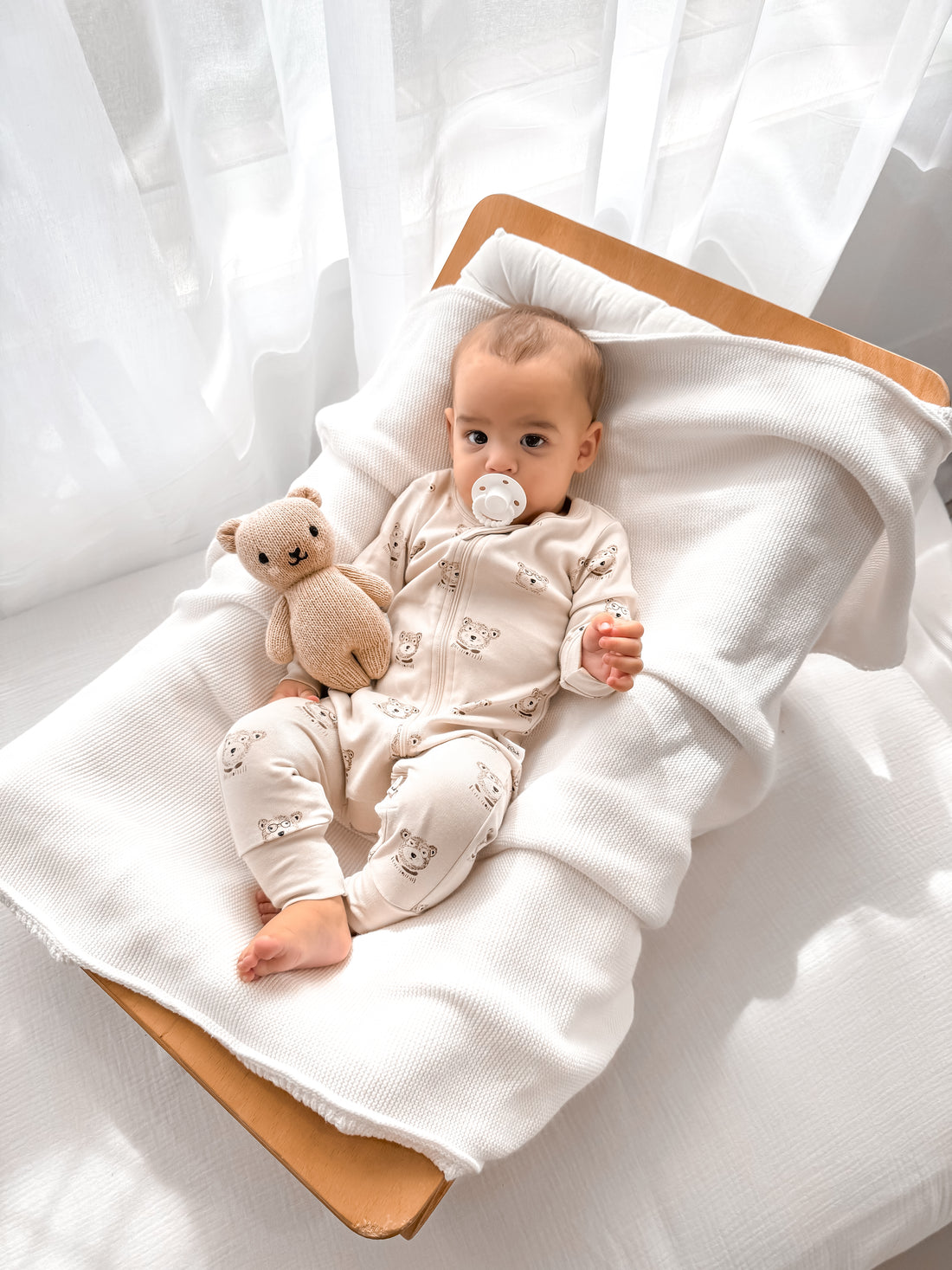 Byron Bear Zip Romper