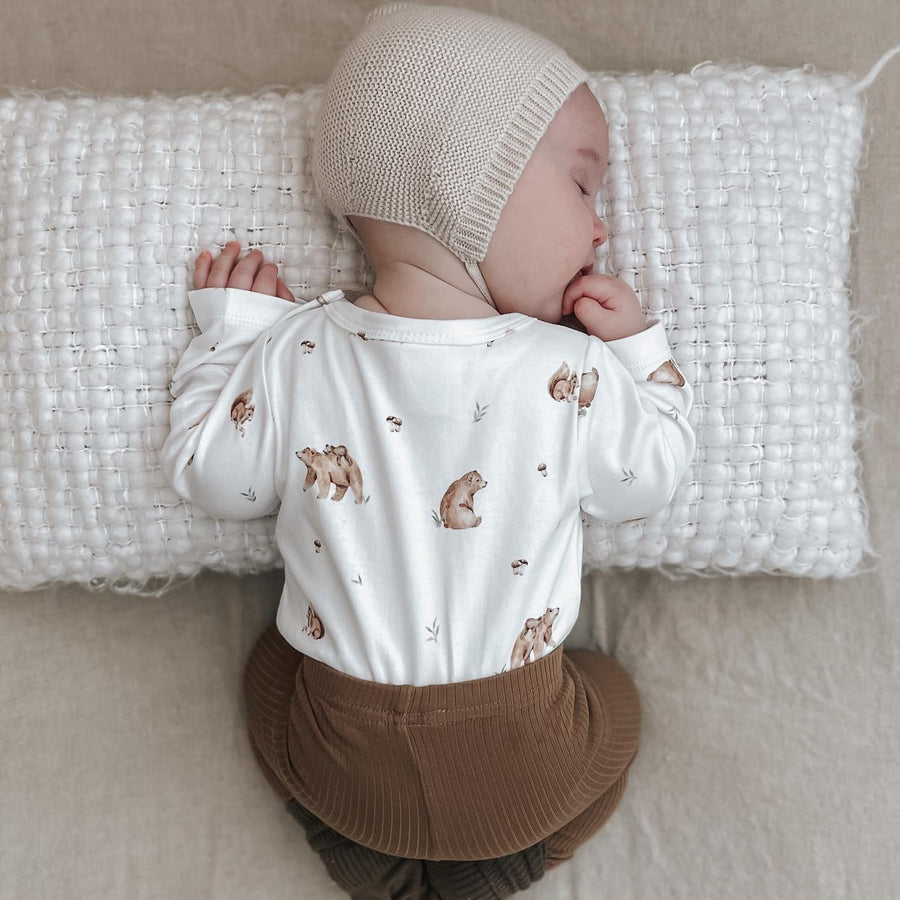 Baby Boy & Girls Little Bear AOP Onesie Bodysuit