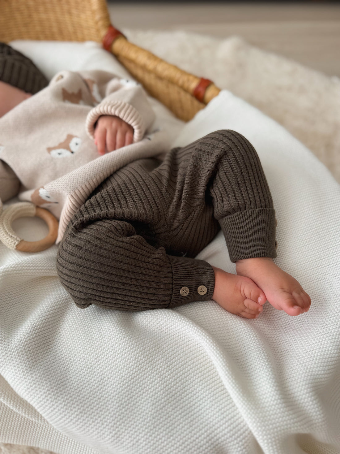 Espresso Knit Rib Legging